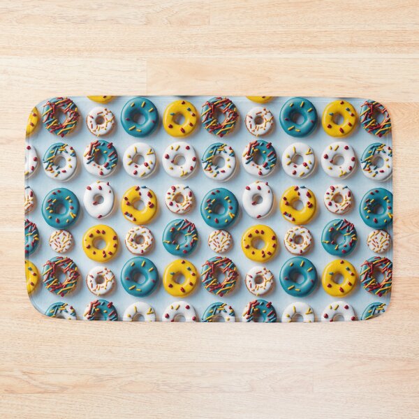 Item preview, donut cute topping vanilla, chocolate, yellow and blue designed and sold by HarshBrown.