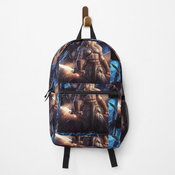 Item preview, Female Viking Valkyrie barbarians cool fantasy poster art designed and sold by Vintage Designs +.