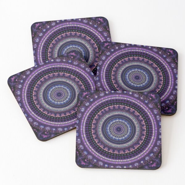 Item preview, a purple circular background, in the style of kaleidoscopic designs, light violet designed and sold by PinkPinkArts.