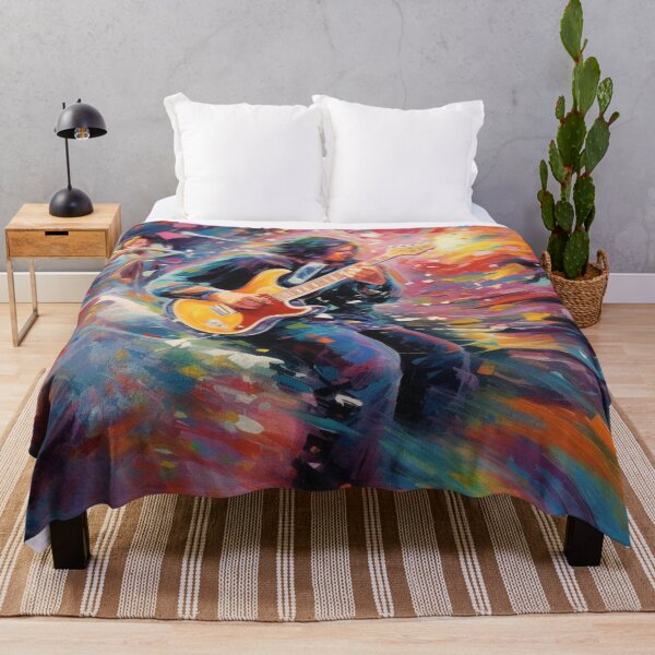 Item preview, Energetic Abstraction: Rock Music Performance in Swirling Colors designed and sold by MedusaAiArt.