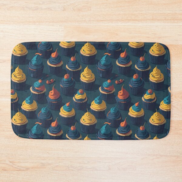 Item preview, cupcakes vibrant color topping pattern designed and sold by HarshBrown.