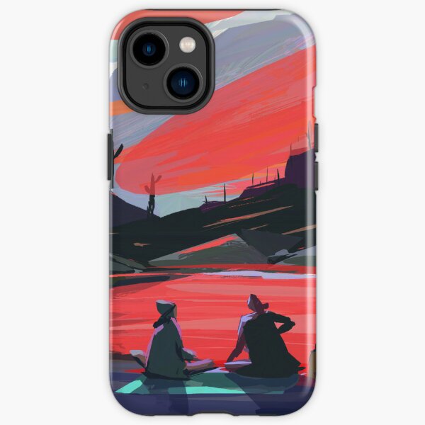 Lac du coucher du soleil Coque antichoc iPhone