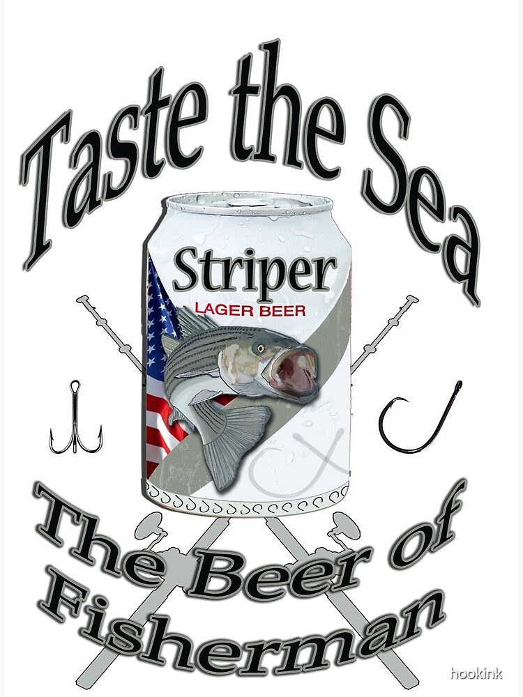 Disover Taste the Sea  Striped Bass Premium Matte Vertical Poster