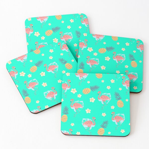 Item preview, summer patterns with flamingos and pineapples designed and sold by Shop Anis.