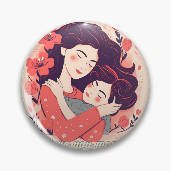 Item preview, I love you mom - Heartwarming Mother and Son Hug designed and sold by SmahiCreations.