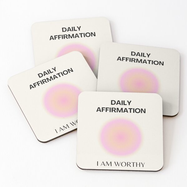 Aperçu de l'œuvre Affirmation quotidienne, Affirmation positive, Positif, Spirituel, Aura Gradient Art créée et vendue par Magic Love Art Print.