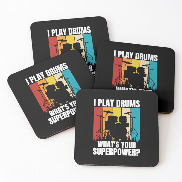 Item preview, I play drums what's your superpower? designed and sold by snarkoriginals.