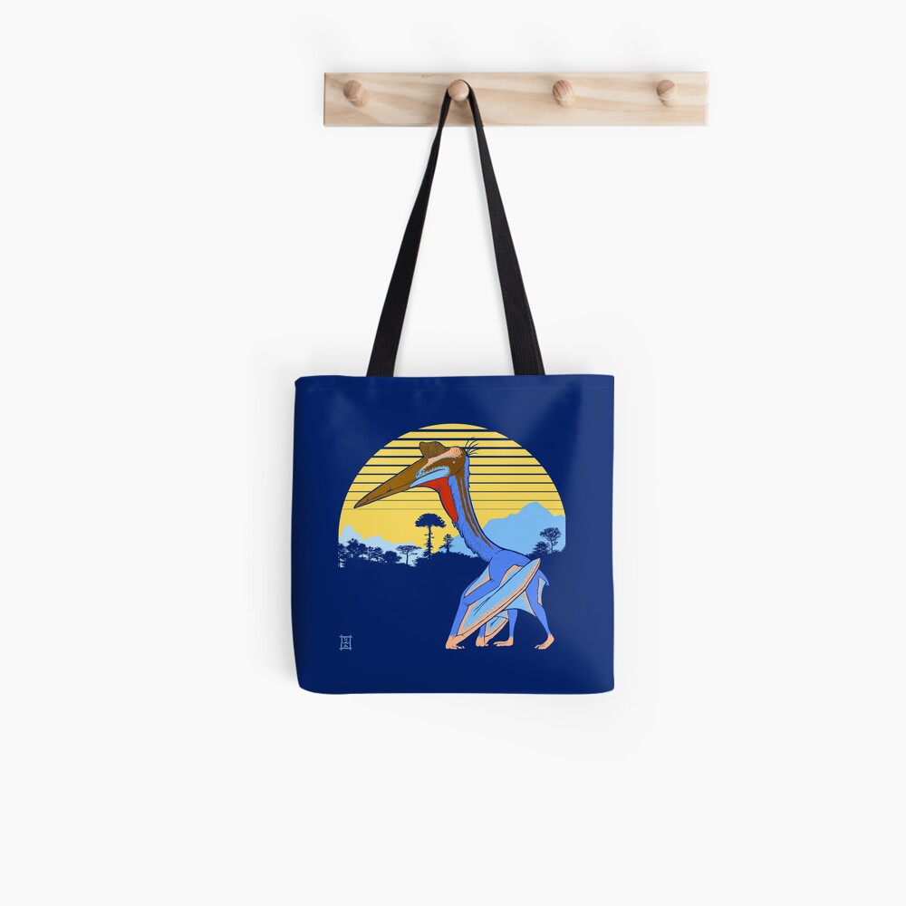 Pterosaur Sunset (Dark Version) Tote Bag