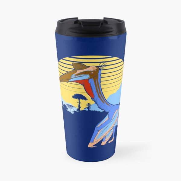 Pterosaur Sunset (Dark Version) Travel Mug