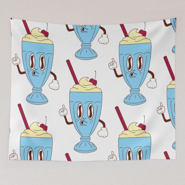 Item preview, Cute happy funny milkshake  designed and sold by Innamalinka.