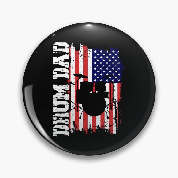 Item preview, Drum Dad USA American flag drum kit 4th july drummer designed and sold by snarkoriginals.