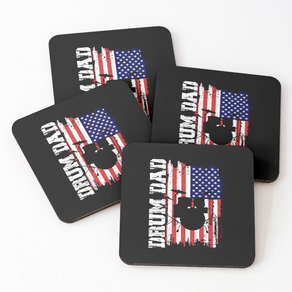 Item preview, Drum Dad USA American flag drum kit 4th july drummer designed and sold by snarkoriginals.