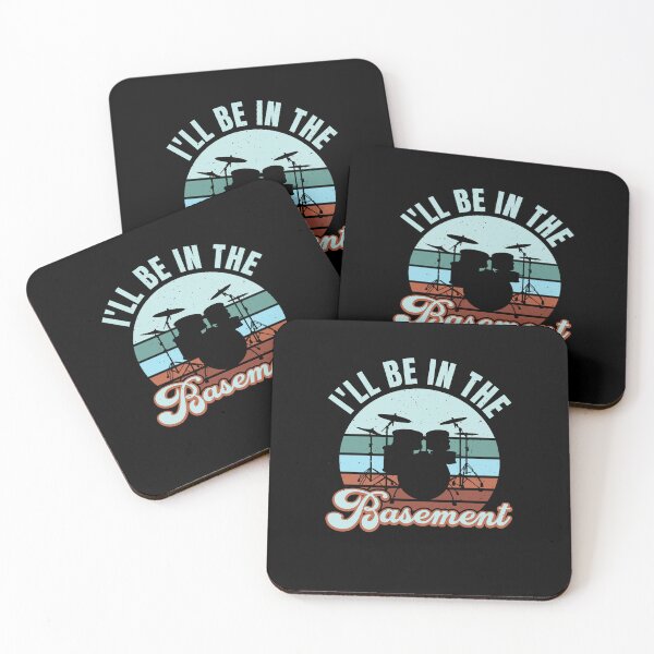 Item preview, i'll be in the basement drummer T shirt designed and sold by snarkoriginals.