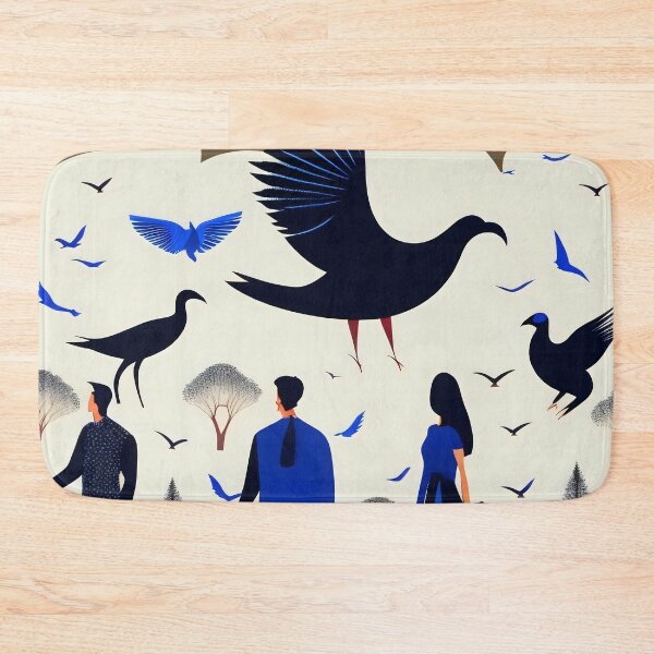 Item preview, Elegant symbiosis: artful encounters between man and bird designed and sold by NDArtistShop.