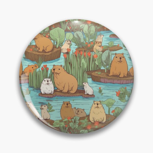 Artikelvorschau, Sumpf-Capybara entworfen und verkauft von PulseOfPrint.