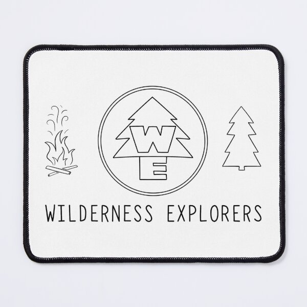 Item preview, Wilderness Explorers Badge Minimalistic Art for Adventurous Souls designed and sold by ShutterStudios.