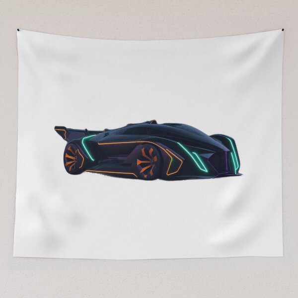 Item preview, Neon Speed: A Futuristic Formula 1 Car in Vibrant Illumination designed and sold by RedArtG09.