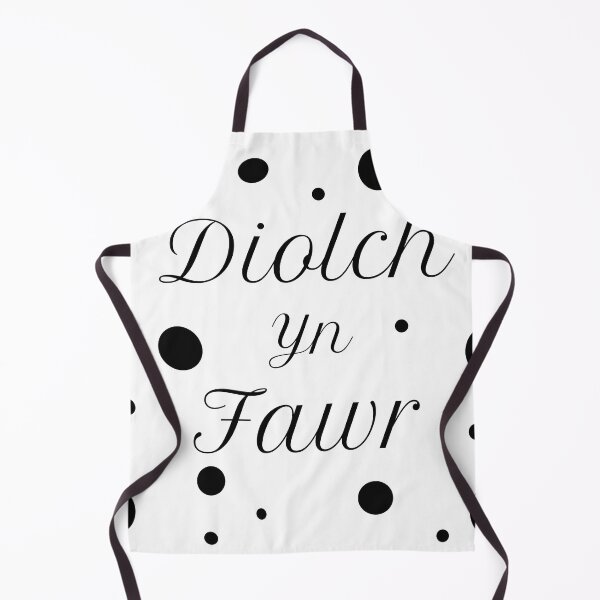 Item preview, Diolch yn Fawr-Black Polka designed and sold by MammaPanda.