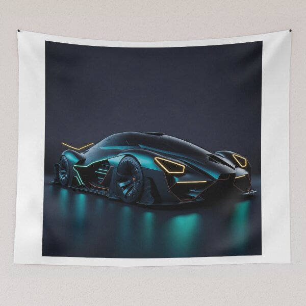 Item preview, Futuristic Racing: Sleek and Stylish Formula 1 Car in Neon Lights designed and sold by RedArtG09.