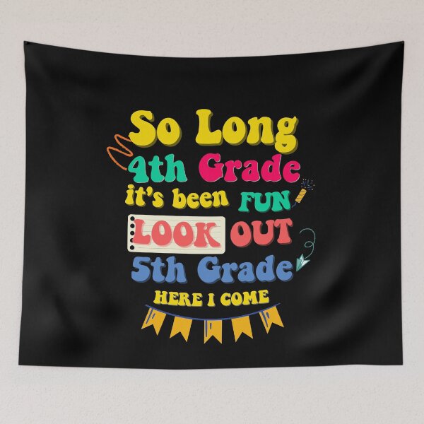 Item preview, So Long 4th Grade 5th Grade Here I Come kids Graduation T-Shirt designed and sold by zakibenj.