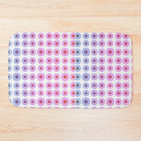 Item preview, Cute Retro floral daisy pink blue gradient pattern designed and sold by ZoesAttic.