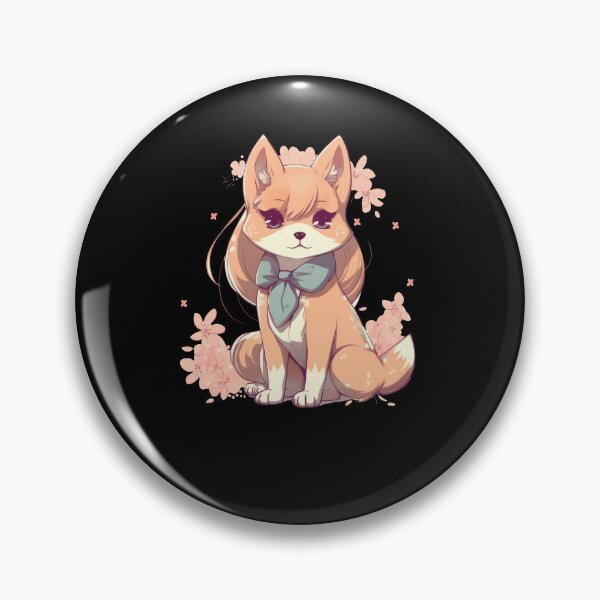 Item preview, Japanese dog Shiba Inu girl with cherry blossoms designed and sold by Naohiro.