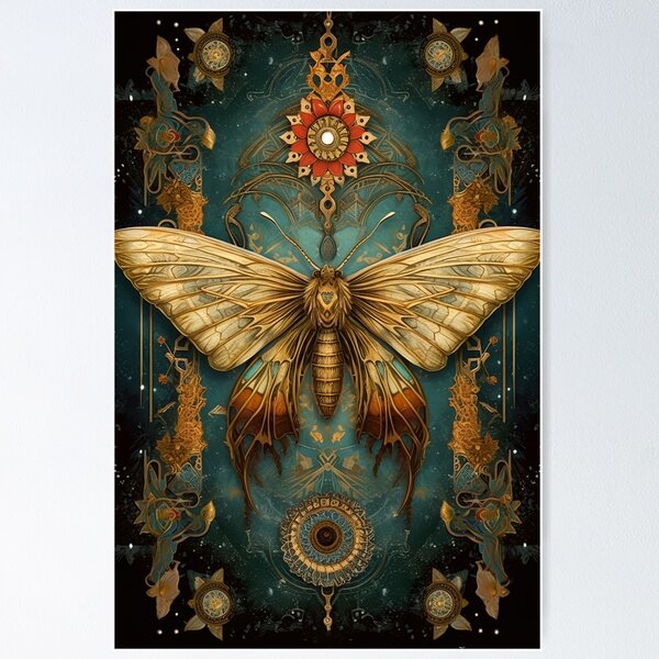 Aperçu de l'œuvre Papillon mystique créée et vendue par Red Witch Art.