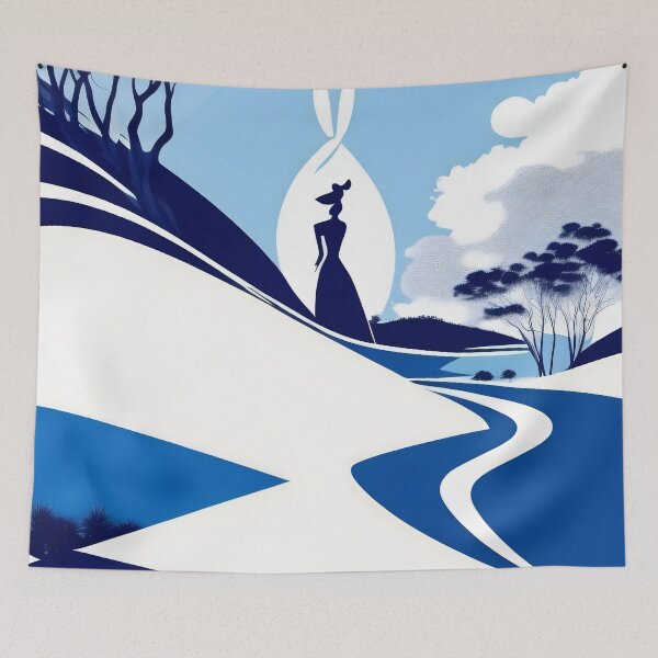 Item preview, Blue Wonder: Magical encounters between man and nature designed and sold by NDArtistShop.