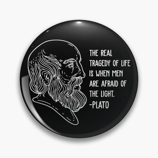 Item preview, Plato Wisdom Quotes - The Real Tragedy designed and sold by CMTees.