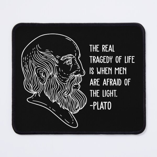 Item preview, Plato Wisdom Quotes - The Real Tragedy designed and sold by CMTees.