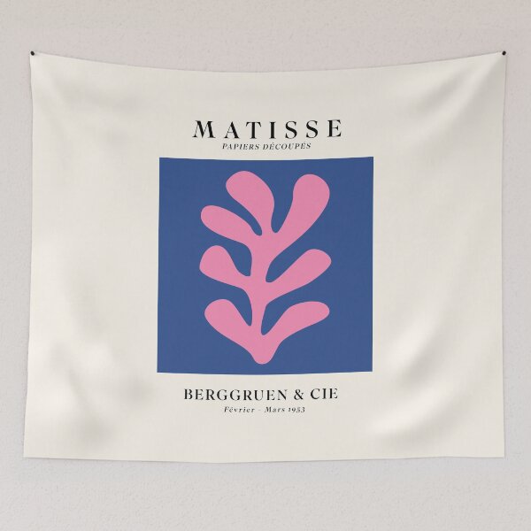 Item preview, Matisse Papiers Découpés Blue Pink designed and sold by ahumbleconcept.