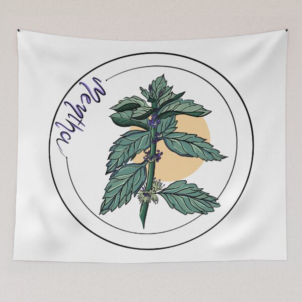 Item preview, Mint, Mentha - label for sticker designed and sold by Karolina Kulka.