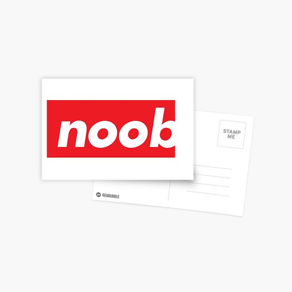 Noob Postcards Redbubble - roblox bee swarm simulator noob vs pro 4 letter generator