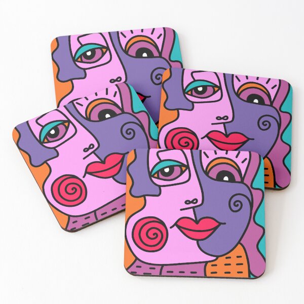 Item preview, Faces of Love - Passion - Abstract Art designed and sold by DinkyBeavers.
