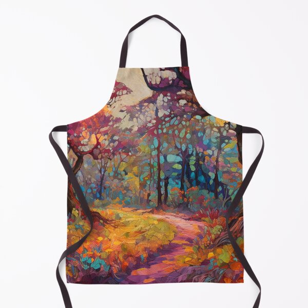 Item preview, Impressionistic woods painting 1 designed and sold by Red Witch Art.
