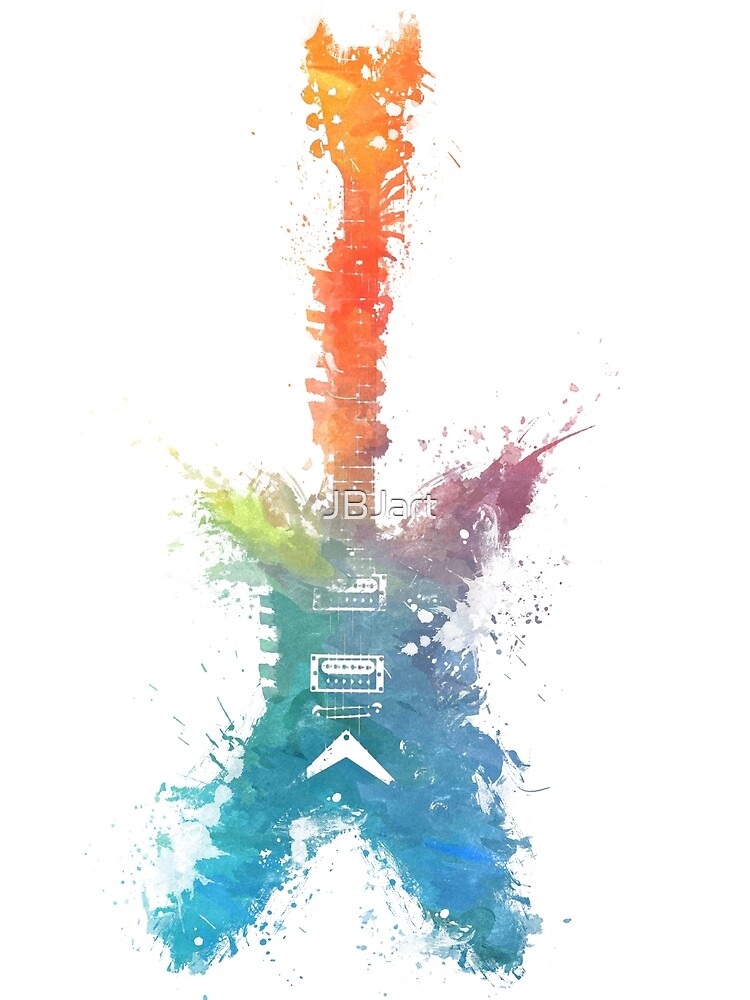 Colored guitar by JBJart