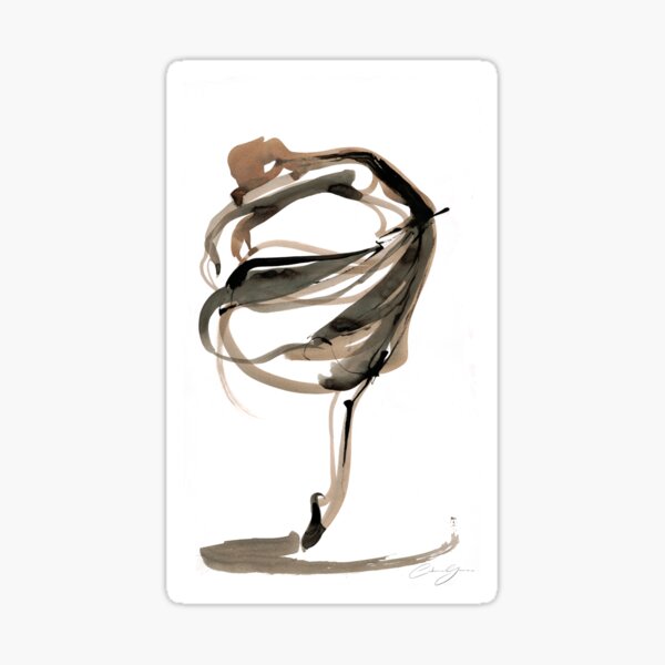 Ballet Dance Drawing Sticker