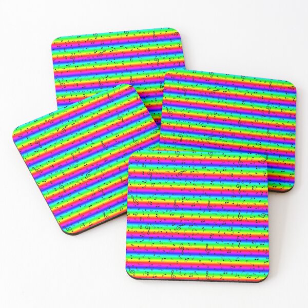 Item preview, Rainbow Sheet Music Notes Pattern designed and sold by Deborah Camp.