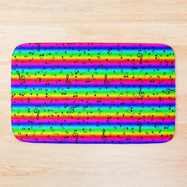 Item preview, Rainbow Sheet Music Notes Pattern designed and sold by Deborah Camp.