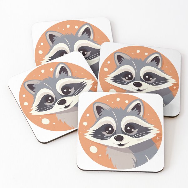 Item preview, Cute Racoon with Adorable Eyes designed and sold by Ayzenstickers.