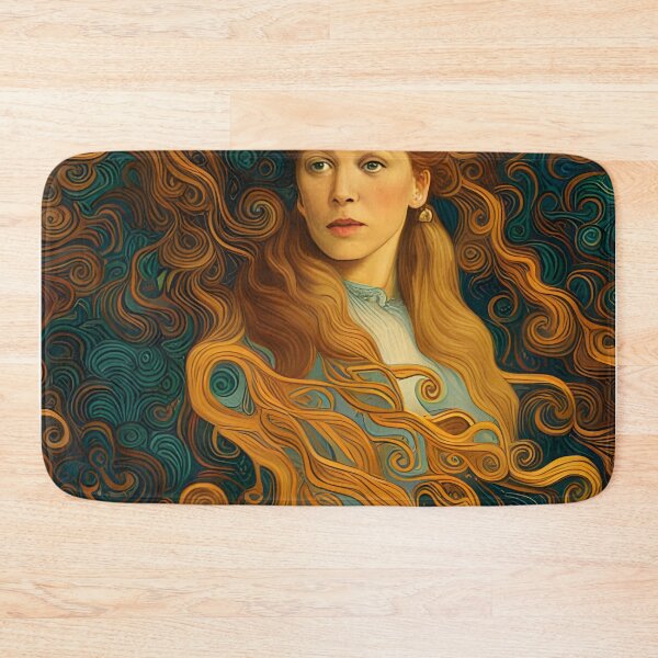 Item preview, Artistic Symphony: Wavy Redhead by Klimt and van Gogh designed and sold by stine1.