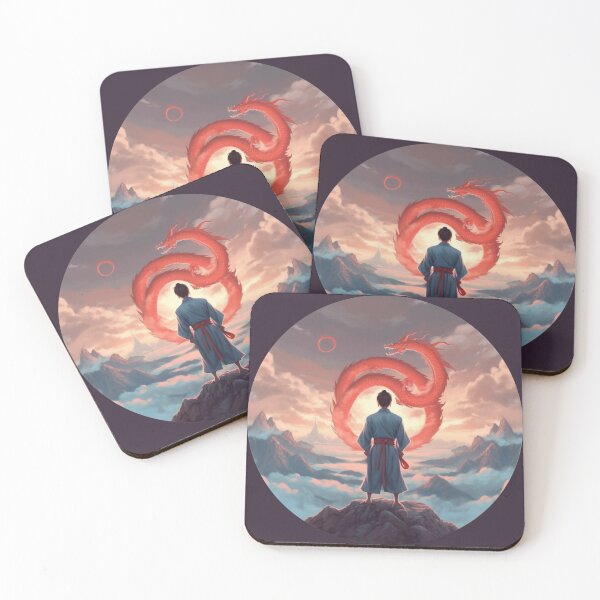 Item preview, Martial Artist Staring at the Red Dragon designed and sold by Etheon & Friends.