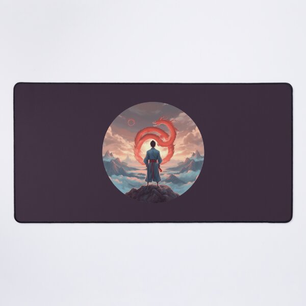 Item preview, Martial Artist Staring at the Red Dragon designed and sold by Etheon & Friends.