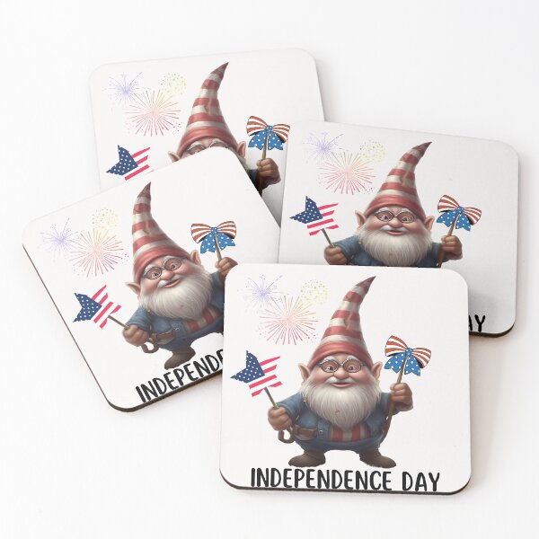 Item preview, Independence Day Gnome designed and sold by MTJ-Mushrooms.