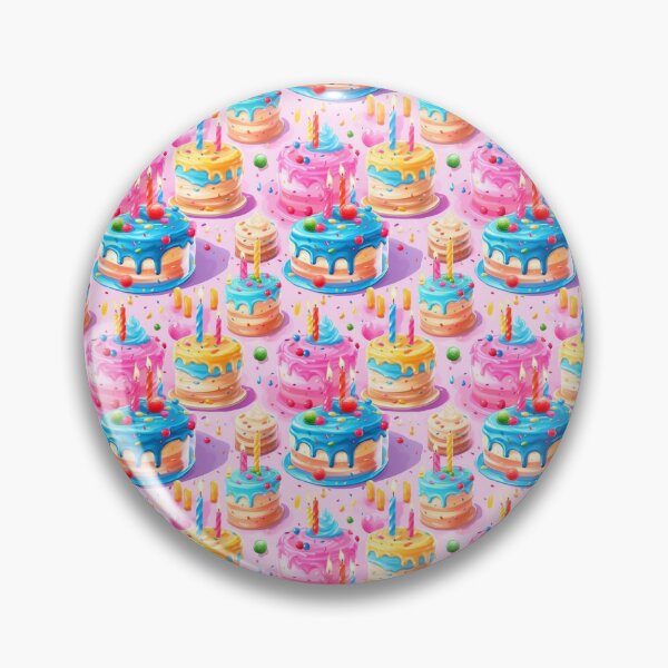 Item preview, Delicious birthday cakes as if painted with oil paints designed and sold by PadedoDesigns.