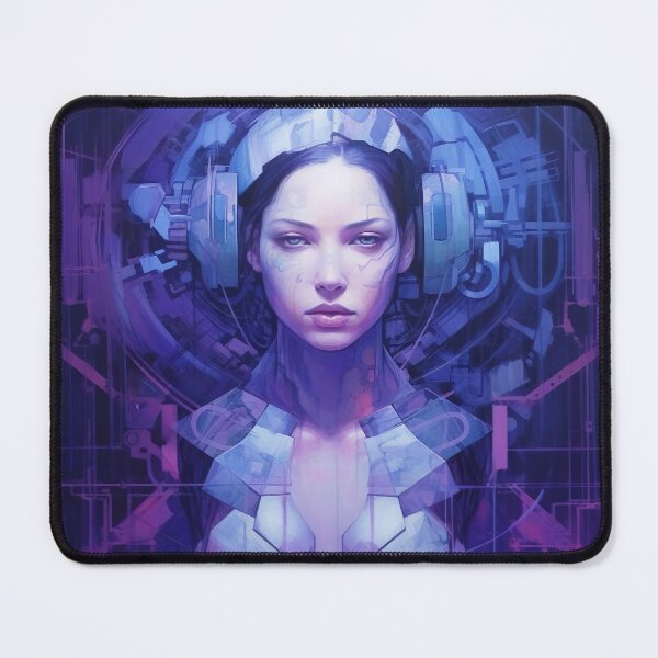 Item preview, AI Art | Woman - Cyber Painting #06 designed and sold by Fractal-Graphic.