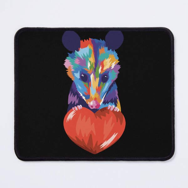 Item preview, Cute Watercolor Possum Holding a Heart designed and sold by TheBeesForYou.