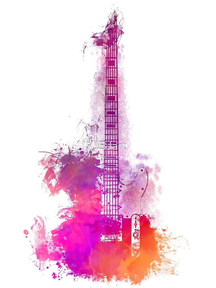 Purple Acoustic guitar by JBJart