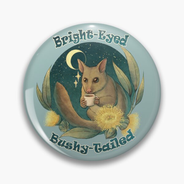 Item preview, Bright-eyed and Bushy-tailed Night Owl Bushtail Possum designed and sold by Mazarineart.