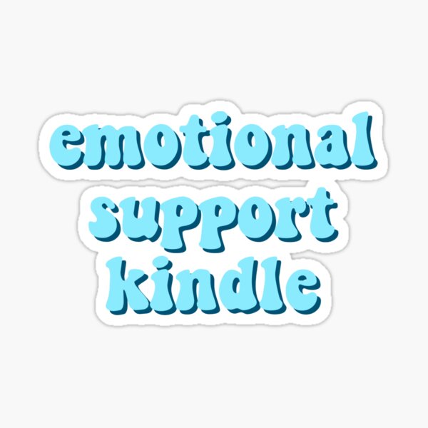 Strawberry Emotional Support Kindle Sticker Sticker for Sale by  ksbookcorner